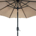 9ft Patio Umbrella Outdoor Garden Table with 8 Sturdy Ribs