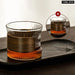 Patterned Glass Cup for Coffee and Tea Set
