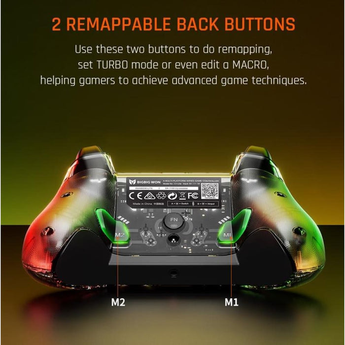 Pc/switch Rgb Gamepad Controller Wired