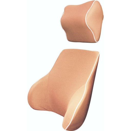 Peach Memory Foam Lumbar Back & Neck Pillow Support Cushion