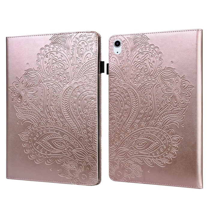 Peacock Embossed Pattern Leather Tablet Case For Ipad 10th