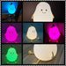 Led Pear Fruit Night Light Usb Rechargeable Dimming Touch
