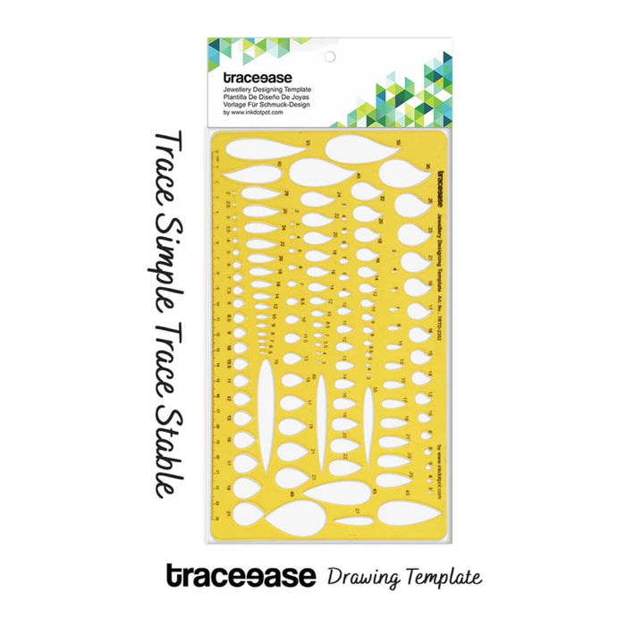 Pear and Paisley Stone Shapes Jewellery Templates Drafting