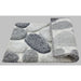 Pebble 3d Design Tufted Soft Pile Bathmat 50x80