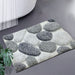 Pebble 3d Design Tufted Soft Pile Bathmat 50x80