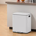 Pedal Bins Rubbish Bin Dual Compartment Waste Recycle