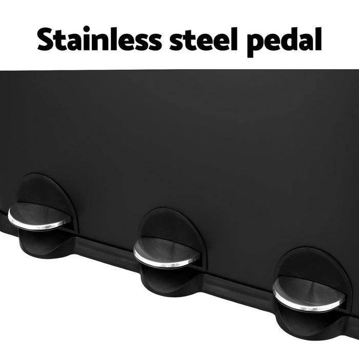 Pedal Bins Rubbish Bin Triple Compartments Waste Recycle