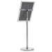 A4 Pedestal Poster Stand Silver Aluminium Alloy Poxbk