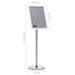 A4 Pedestal Poster Stand Silver Aluminium Alloy Poxbk