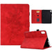 Peony Butterfly Embossed Leather Smart Tablet Case For Ipad
