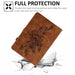 Peony Butterfly Embossed Leather Smart Tablet Case For Ipad