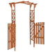 Pergola with Gate 116x40x204 Cm Solid Firwood Toltnk