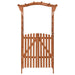 Pergola with Gate 116x40x204 Cm Solid Firwood Toltnk