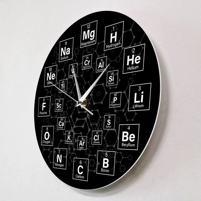 Periodic Table of the Elements Chemical Symbols Wall Clock
