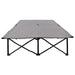 Two Person Folding Sun Lounger Grey Steel Aiilx