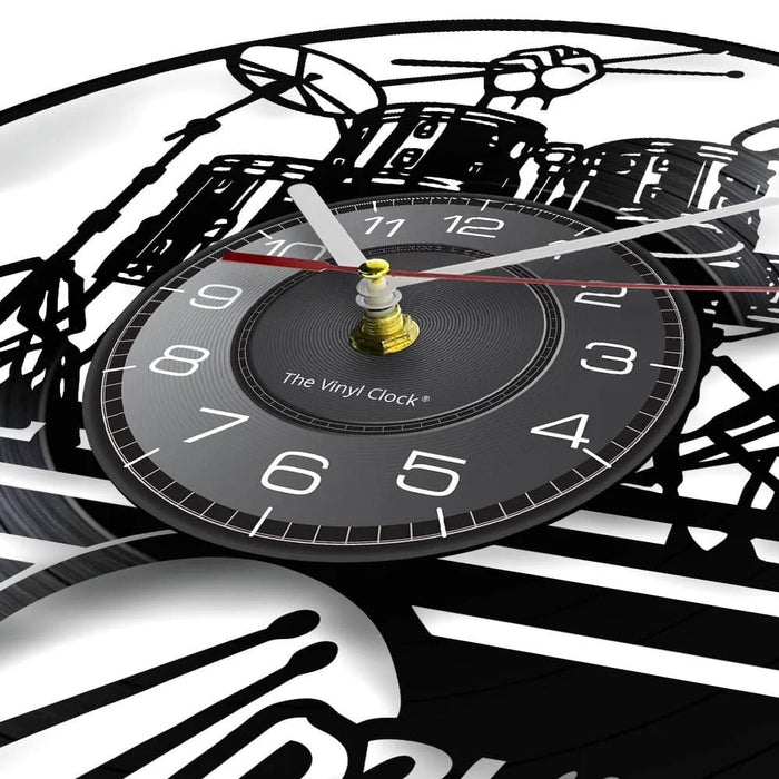 Personalized Drum Wall Clock for Music Lovers