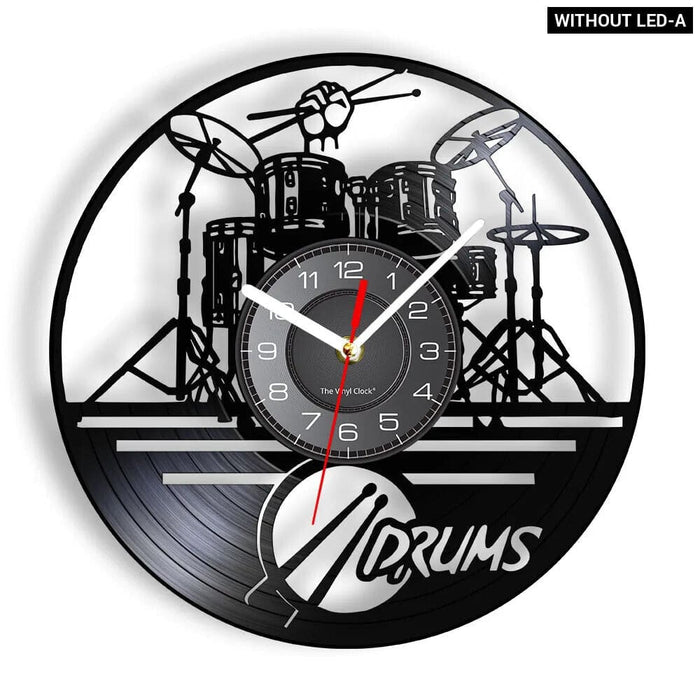 Personalized Drum Wall Clock for Music Lovers