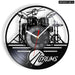 Personalized Drum Wall Clock for Music Lovers