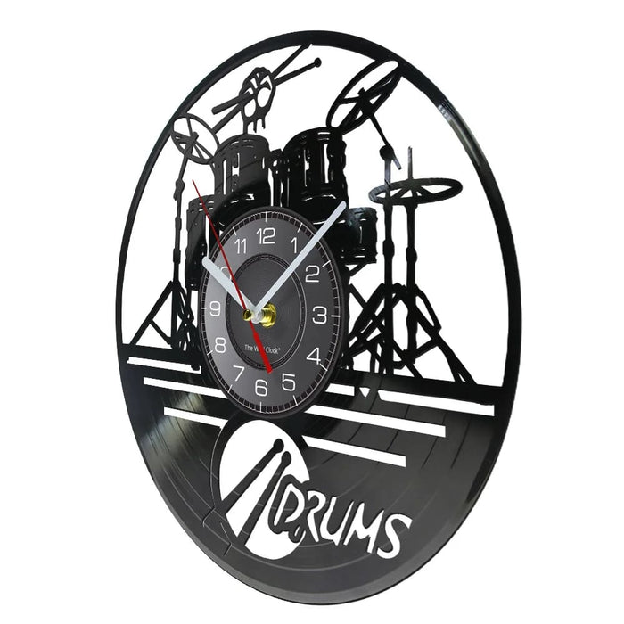 Personalized Drum Wall Clock for Music Lovers