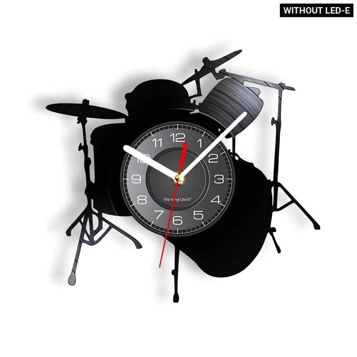 Personalized Drum Wall Clock for Music Lovers