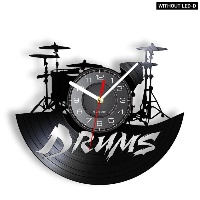 Personalized Drum Wall Clock for Music Lovers