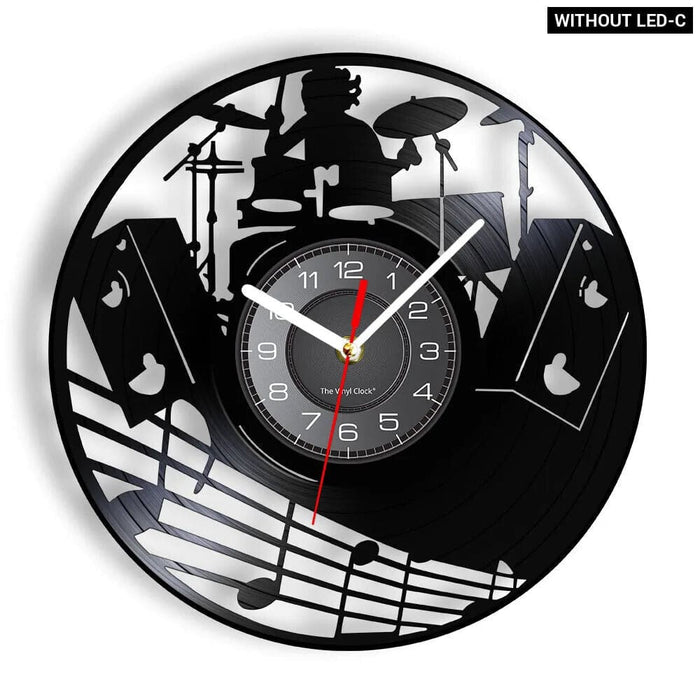 Personalized Drum Wall Clock For Music Lovers