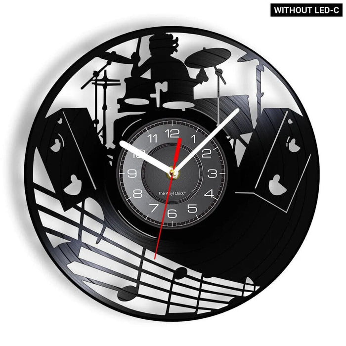 Personalized Drum Wall Clock for Music Lovers
