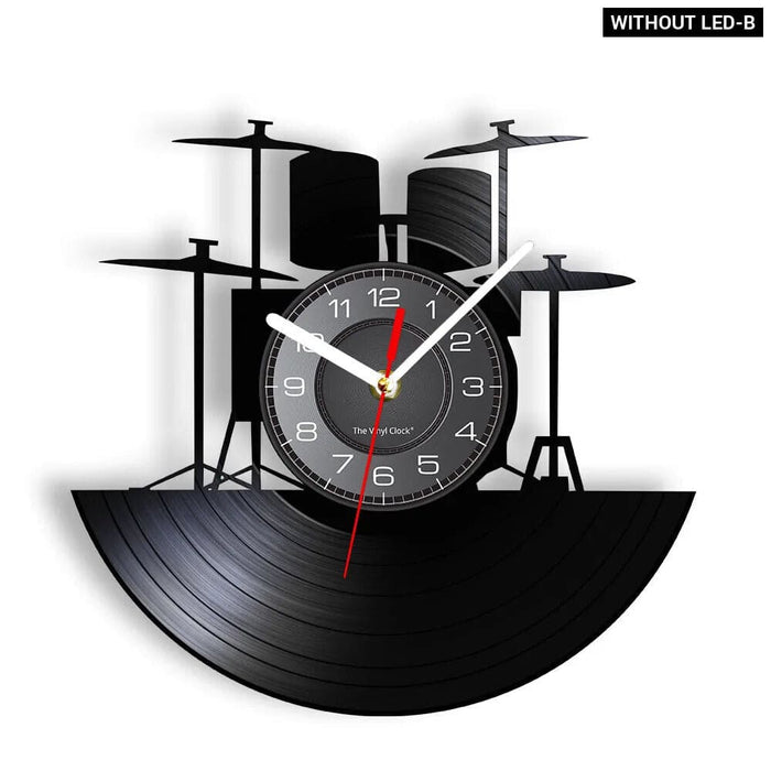 Personalized Drum Wall Clock for Music Lovers