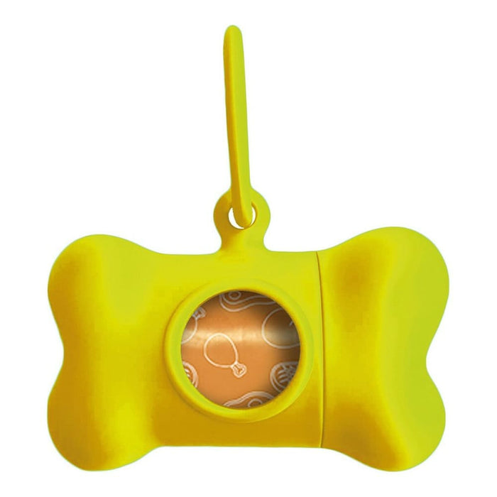 Pet Bag Dispenser by United Pets Bon Ton Neon Dog Yellow 8