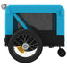 Pet Bike Trailer Blue And Black Oxford Fabric Iron Ktkal