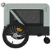 Pet Bike Trailer Grey and Black Oxford Fabric Iron Ktkti