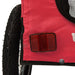 Pet Bike Trailer Red and Black Oxford Fabric Iron Ktkat