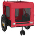 Pet Bike Trailer Red and Black Oxford Fabric Iron Ktkxk