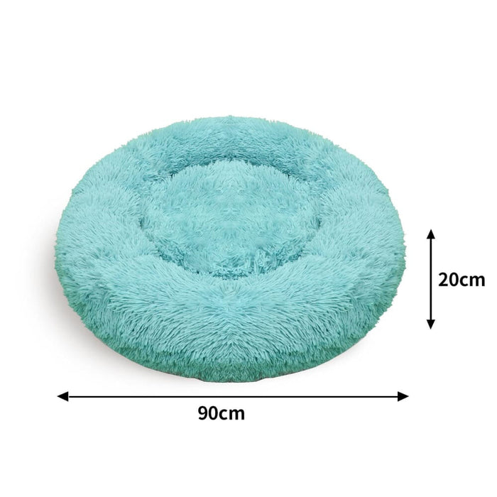 Pet Dog Bedding Warm Plush Round Comfortable Nest Comfy