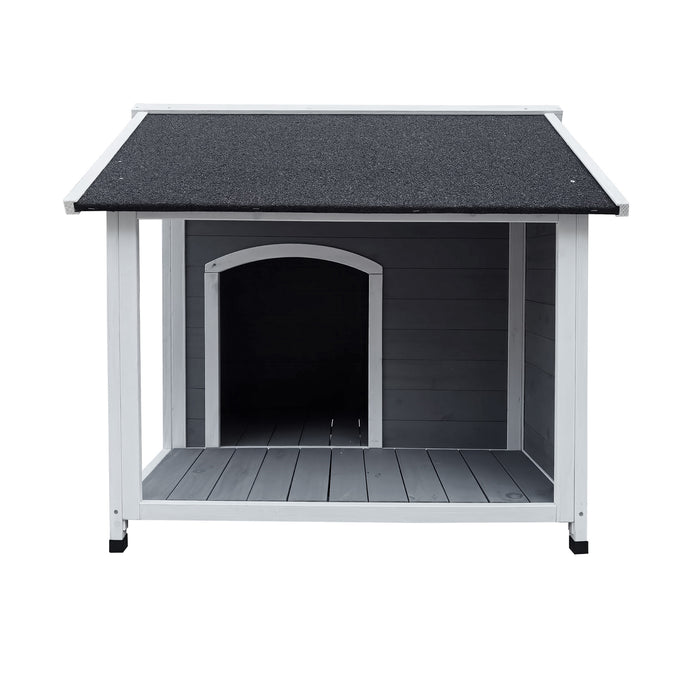 Dog Kennel Kennels House Outdoor Pet Wooden Large Cage Cabin Box Awning