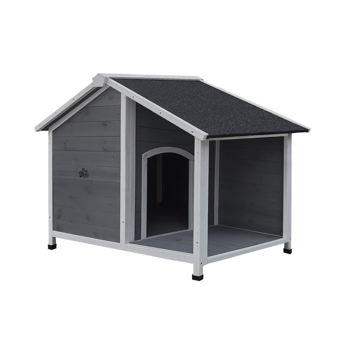 Dog Kennel Kennels House Outdoor Pet Wooden Large Cage Cabin Box Awning