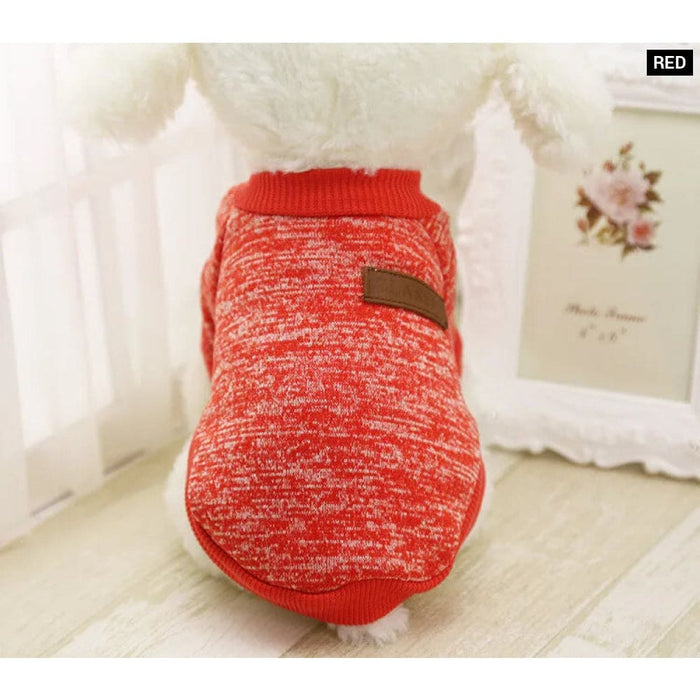 Pet Knit Coat For Small To Medium Dogs