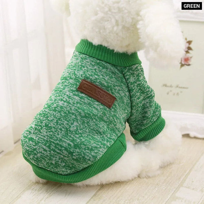 Pet Knit Coat For Small To Medium Dogs