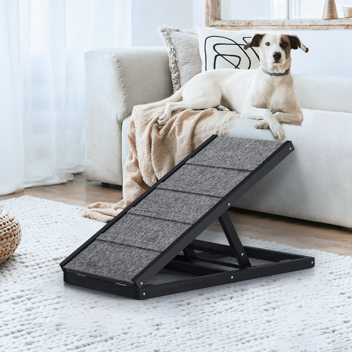 Dog Pet Ramp Adjustable Height Dogs Stairs Bed Sofa Car Foldable 70Cm