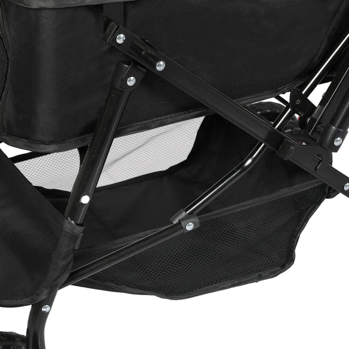 Goslash Picks Pet Stroller Dog Cat Carrier Foldable Black