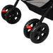 Goslash Picks Pet Stroller Dog Cat Carrier Foldable Black