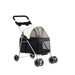 Pet Stroller Pram Dog Cat Carrier Cage Large Travel