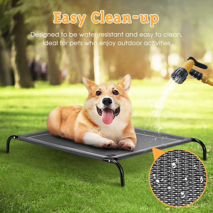 Cooling Elevated Pet Dog Bed Washable Breathable Mesh Heavy Duty Xxl Grey