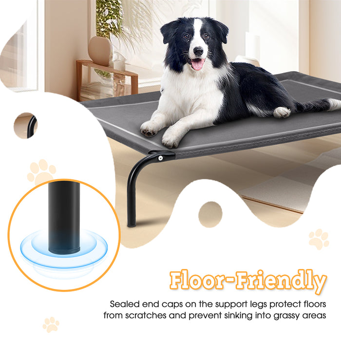 Cooling Elevated Pet Dog Bed Washable Breathable Mesh Heavy Duty Xxl Grey