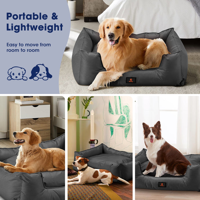 Waterproof Pet Dog Bed Pet Sofa Orthopaedic Removable Black Xxx Large