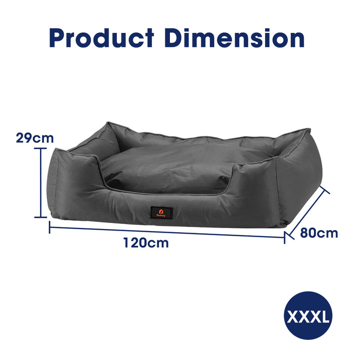 Waterproof Pet Dog Bed Pet Sofa Orthopaedic Removable Black Xxx Large
