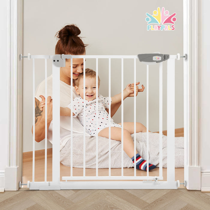 Adjustable Metal Baby Gate With Pressure Mount Fastening Medium