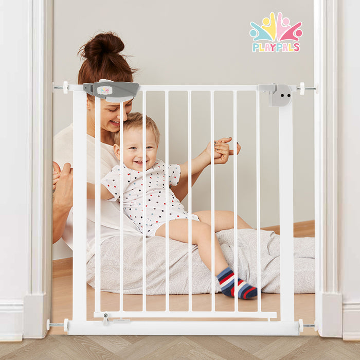 Adjustable Metal Baby Gate With Pressure Mount Fastening Small