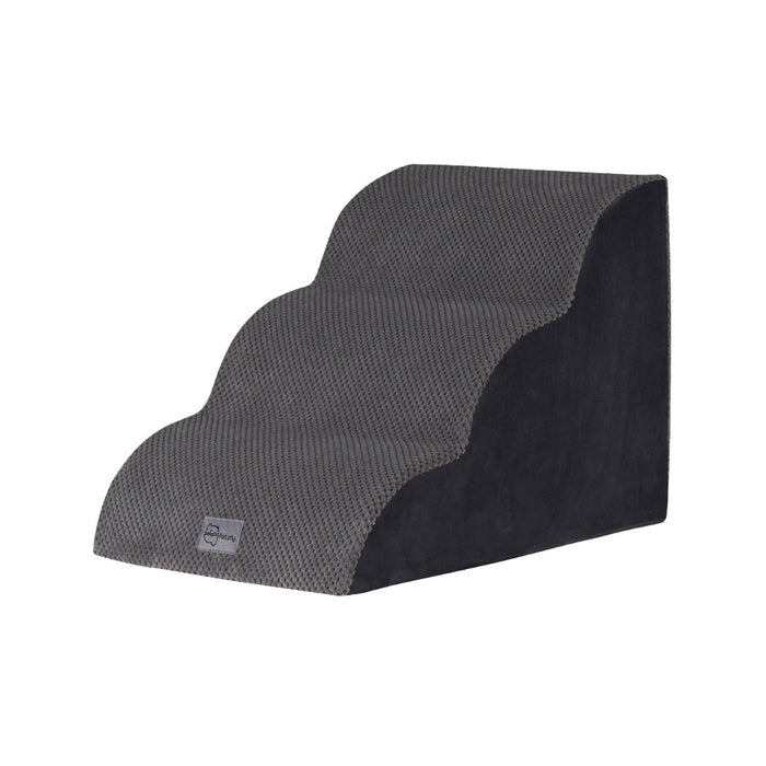 3 Tiers Dog Steps Pet Stairs Ramp Portable Bed Ladder Washable Cover