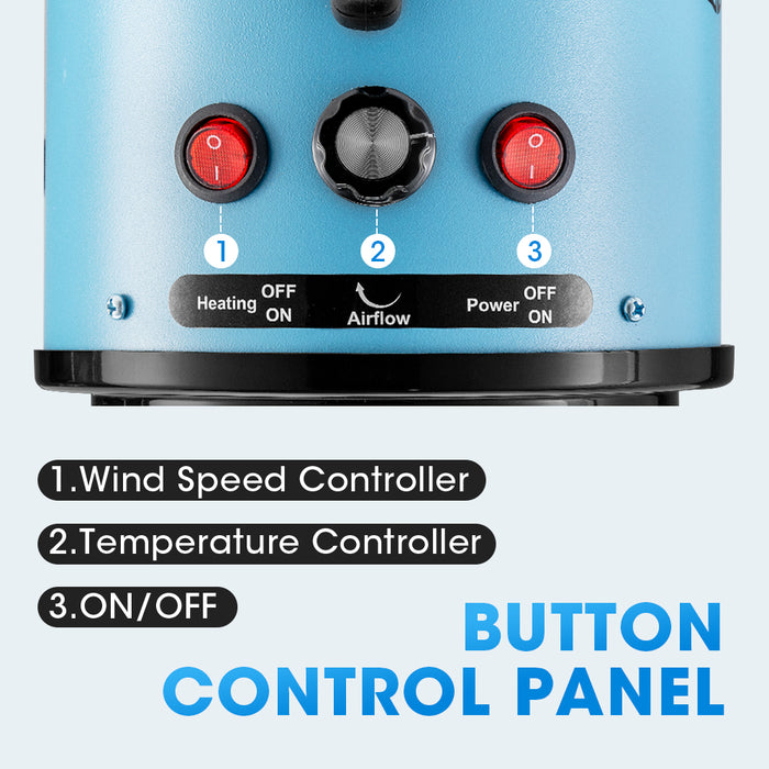 3200W Pet Hair Dryer Blow Cat Dog Grooming Hairdryer Blower 3 Nozzles